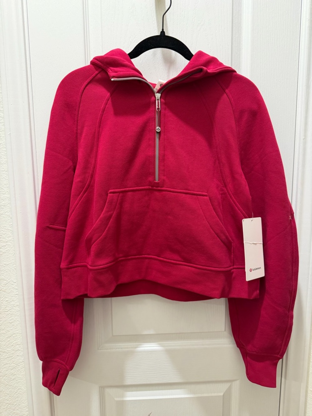 lululemon Scuba Oversized Half-zip Hoodie Hot Pink